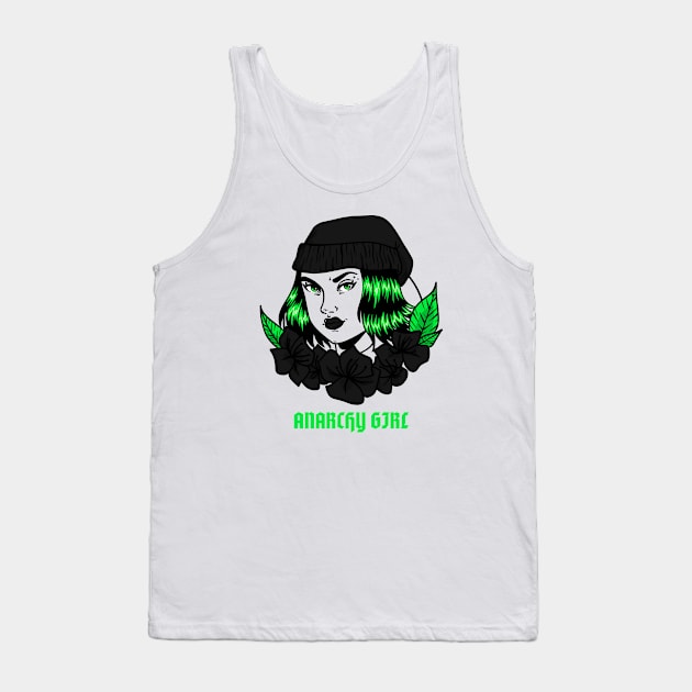 ANARCHY GIRL Tank Top by Creativity Haven